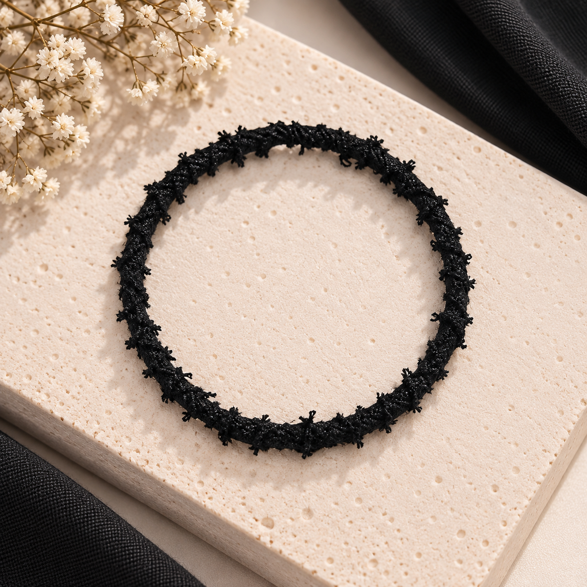 Black Denim Bracelet